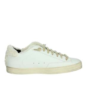 P448 Donna Sneakers Chaussures décontractées basses en cuir blanc pour femme 39 - Product Image 4