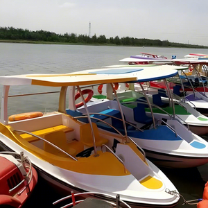 Fournisseur de la Chine Nouveau design 5 passagers de loisirs électrique bateau en fibre de verre pour <span class=keywords><strong>parc</strong></span> aquatique - Product Image 1