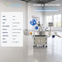 Machine d'étiquetage automatique à rouleaux de haute précision, contrôlée par PLC, pour cylindres instables, petites bouteilles et ampoules