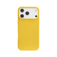 Coque de téléphone souple en paille de blé écologique et biodégradable pour iPhone 17 Pro Max 17Air 16E 15 14 Plus 13 12 Mini 11Pro, coque antichoc