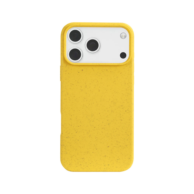 Eco Biodegradable Wheat Straw Soft Phone Case for iPhone 17 Pro Max 17Air 16E 15 14 Plus 13 12 Mini 11Pro Shockproof Cover Shell