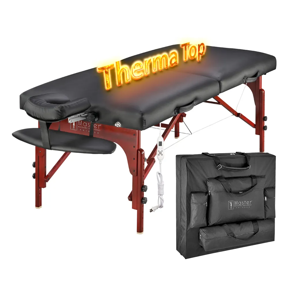 Deko — Table de Massage professionnelle pliable, produit de luxe, en mousse à mémoire de forme, lit de Spa, avec système thermique, 31 pouces