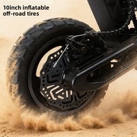 Trottinette électrique adulte 48V 800W double moteur 10 pouces pliable étanche en alliage d'aluminium batterie lithium 45 km/h mini capteur d'application