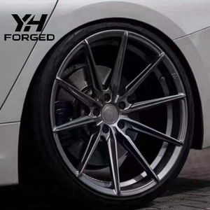Rines Monobloque Forjados Cóncavos Profundos de 17-22 Pulgadas 5x112 5x120 en Gris Metálico para BMW M2 M3 M4 <span class=keywords><strong>Honda</strong></span> Audi Tesla Mercedes - Product Image 1
