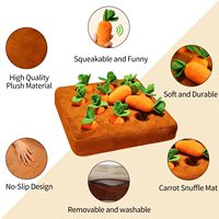 Tapis de reniflement pour chien Carrot Harvest, jouet olfactif en coton PP, soulage le stress, vente en gros personnalisée disponible