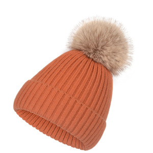 Bonnet personnalisé avec logo, bonnet d'hiver chaud en tricot pour femmes, hommes, unisexe, avec revers côtelé, vente en gros, service OEM ODM - Product Image 1