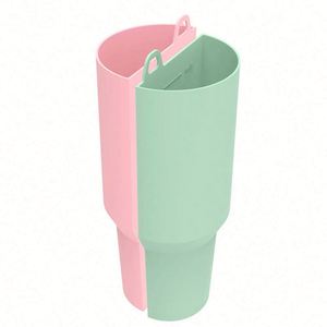 Vaso de Silicona Personalizado 2 en 1 para Stanly de 40 oz - Compatible con Accesorios, Dispensa Dos Bebidas - Product Image 2