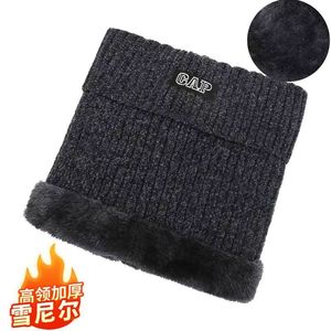 Gorro de punto con forro de piel sintética, cálido y con aislamiento térmico para hombres, para uso en exteriores en invierno. - Product Image 4