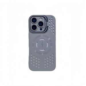 Per <span class=keywords><strong>Apple</strong></span> 16Promax copertura protettiva di colore puro per iPhone 15 porta lenti magnetico custodia del telefono punto di congelamento di raffreddamento elettroplacca - Product Image 5