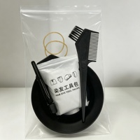 Kit de coloration et décoloration des cheveux jetable 8 pièces avec bonnet de douche - Outils de coiffure pour la maison et le bricolage