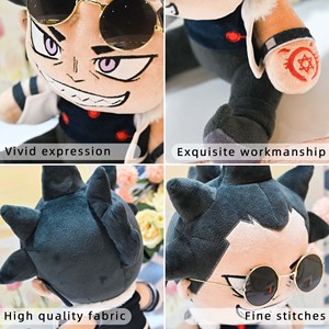Hochwertiger 20-Zoll Premium-Plüschcharakter für die USA, Maßgefertigte 20cm Kpop Cool <span class=keywords><strong>Boy</strong></span> Anime-Plüschpuppe mit Brille - Product Image 2