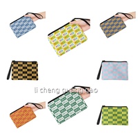 Porte-monnaie personnalisé de haute qualité avec design alphabet grec pour sœurs, idéal pour les voyages en extérieur, porte-monnaie à main pour cartes d'identité et portefeuille