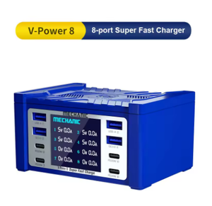 V-Power Super veloce caricatore USB Multi-porta Display digitale per telefoni cellulari compatibile <span class=keywords><strong>meccanico</strong></span> 6 telefono Pad orologio ricarica rapida - Product Image 4