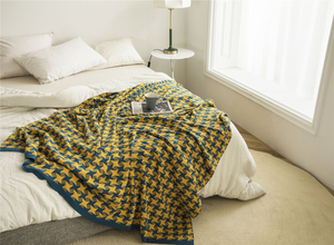 Manta de peso grueso para picnic de bebé, algodón orgánico, jacquard de pata de gallo - Product Image 6