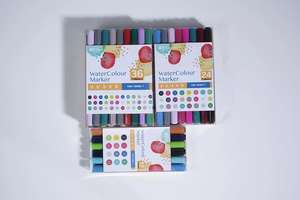 Искусство рисования инструмент акварельный маркер ручка набор оптовая продажа с фабрики с двухголовой изящные туфли с заостренным носком, со стирающимися чернилами, 36 цветов MS-1288-2 китайский - Product Image 5