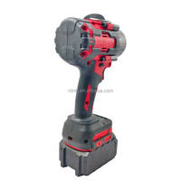 Clé à chocs sans fil industrielle 18V-21V sans balais, couple maximal 1000 Nm, 0-2600 tr/min, 3 vitesses, batterie lithium-ion pour l'automobile