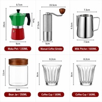 Kingze OEM – Coffret cadeau de Noël personnalisé avec logo, comprenant une cafetière italienne Moka, idéal pour les cadeaux d'entreprise et la vente en gros