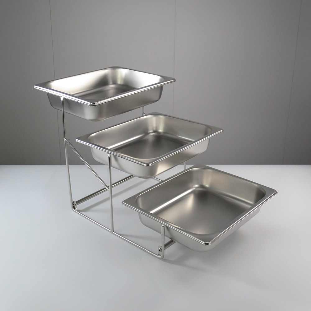 Zerodeko Stainless Steel Two Seafood Display Stand For Serving Oysters