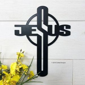 Handcrafted Metal <b>Wall</b> Cross <b>Art</b> Sculpture For Religious Home Office Or Church Rustic <b>Wall</b> Decorations From Indian Supplier - Product Image 5