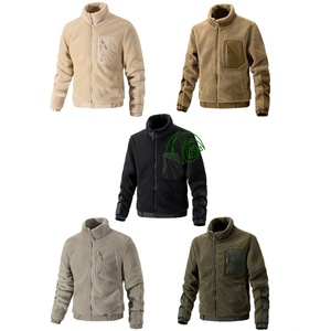 Chaqueta Térmica <span class=keywords><strong>de</strong></span> Forro Polar Personalizada para Hombre, Chaqueta <span class=keywords><strong>de</strong></span> Invierno con Forro <span class=keywords><strong>de</strong></span> Sherpa, Cierre Completo, Cuello Alto, Chaqueta Táctica para Senderismo al Aire Libre, Antiestática y Transpirable - Product Image 6