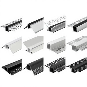 รางอลูมิเนียมขัดเงา LED รุ่น 6063 รูปตัว T สำหรับฝังฝ้าเพดาน ผนัง ใช้ในอุตสาหกรรม  รับสั่งทำสีและขนาดตามต้องการ ผลิตในจีน - Product Image 1