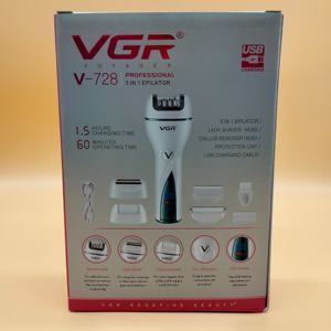 Depiladora Eléctrica 3 en 1 Vgr V-728, Nueva Depiladora de Aguja, Depilación Corporal para Mujer, Afeitadora Corporal Inalámbrica para Mujer - Product Image 3