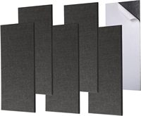 Panneaux acoustiques autocollants en PET haute densité à bords biseautés, panneaux insonorisants pour murs, traitement acoustique pour studio, maison et bureau