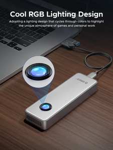 <span class=keywords><strong>ORICO</strong></span>-Boîtier de disque dur externe RGB 40Gbps USB4 <span class=keywords><strong>M</strong></span>.<span class=keywords><strong>2</strong></span>, boîtier en aluminium PCIe 4.0 NVMe, 8 To - Product Image 5
