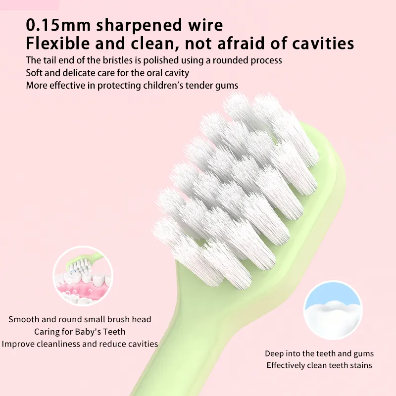 Miko 10pcs Mundpflege Cartoon Zahnbürste mit weichen Borsten Kinder Zahnbürste Cartoon geformte Kinder Zahnbürste mit Fass