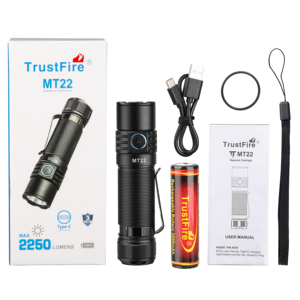 Lampe de poche portable magnétique TrustFire MT22 2250LM 18650 USB C rechargeable EDC - Product Image 2