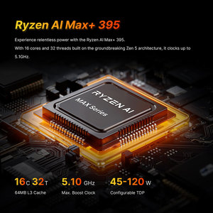 Estación de Trabajo con IA, CPU de 16 Núcleos, GPU Radeon 8060s, 128 GB de RAM LPDDR5, SSD de 2 TB PCIe 4.0, Wifi 7, USB4, Computación de Escritorio, Vk-m5l - Product Image 3