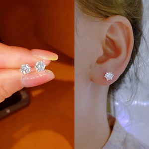 IGI Certified Lab Grown Filled Diamond Solitaire <b>Stud</b> 18K Solid Gold 1Ct Round Brilliant Cut Earrings High Quality Jewelry - Product Image 4