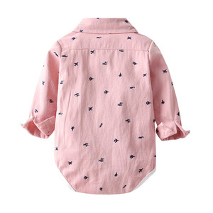 Ensemble de Vêtements pour Enfants à Manches Longues en Gros : Barboteuse à Nœud et Chemise avec Jean pour Petits Garçons – Tenues de Gentilhomme - Product Image 3