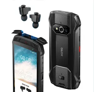 Aoro A20 build in TWS headset nfc poc tough cheap radio flash water proof cell phone rugged phone smart phone
