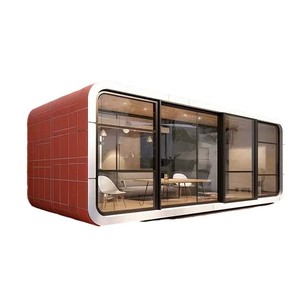 Maison bulle préfabriquée moderne de forme elliptique en panneaux sandwich pour hôtel, camping extérieur, chambre étoilée - Product Image 1