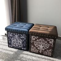 Muebles modernos para el hogar, otomana de cuero de imitación para almacenamiento de zapatos, venta al por mayor, fábrica RTS