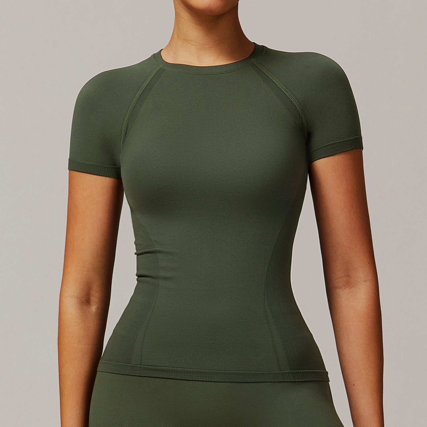 2025 Plus Size Short Sleeve Workout Custom Elastic Breathable Gym Crop Fitness Quick Dry Activewear Yoga Corset Sports Women