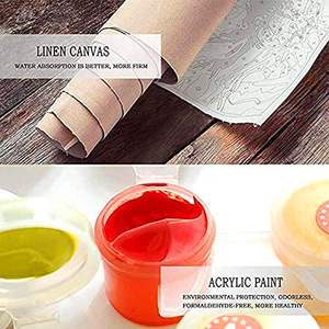 Lovers Kiss Paint por número para adultos principiantes, Kits de pintura al óleo digital DIY sobre lienzo con pinceles y pigmento Acrílico - Product Image 3