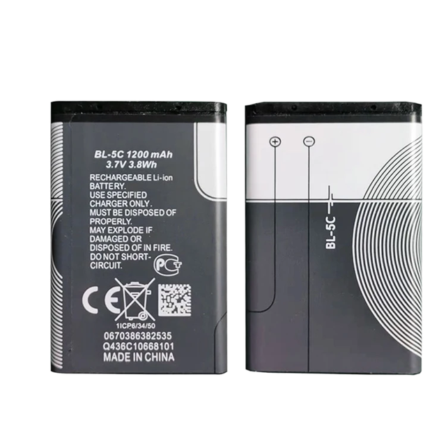 High Capacity Compatible Mobile Phones Battery Msds for Nokia BL 5C
