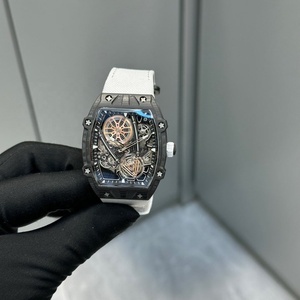 Reloj Mecánico Ultrafino 27-05 de Venta Caliente 2026 con Esfera de Fibra de <span class=keywords><strong>Carbono</strong></span>, Diseño Hueco, Movimiento Visible, Reloj de Moda de Negocios para Hombre - Product Image 1