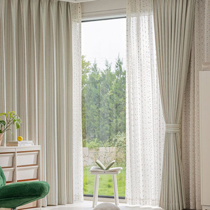 Romantico stile retrò francese ragazze camera da letto mantovane nuova luce di lusso Jacquard Fel isola in filo tinto tende per la camera dei bambini - Product Image 3