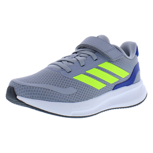 Chaussures Adidas Runfalcon 5 PS pour garçons, taille 2, couleur : Halo Silver/Lucid Lemon/Team Royal Blue - Product Image 1