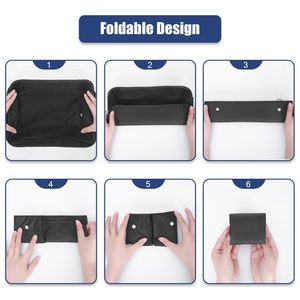 Ensemble de 8 organisateurs de valises portables en polyester avec fermeture éclair, cubes de rangement et sacs à vêtements pour les vacances et les voyages - Product Image 5