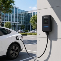 Station de recharge murale pour véhicules électriques, chargeur AC 7kW 11kW 22kW, norme mondiale, chargeur de stationnement domestique