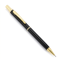 Crayon mécanique en métal 0,5 mm, crayon automatique à clic, logo personnalisé, stylo réutilisable pour étudiants et bureau