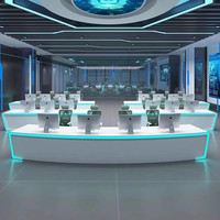 Poste de travail informatique modulaire et écologique personnalisé pour centre de commande et de surveillance, salle de contrôle et bureau d'hôtel