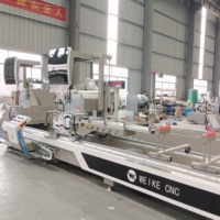 Scie à découper numérique de précision à double tête WEIKE CNC WJMS-500/600*4200 pour profilés de fenêtres et de portes en aluminium