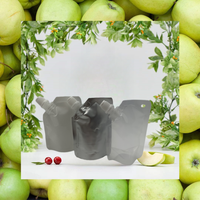 Pochette souple transparente personnalisable avec logo, 50 ml, 100 ml, avec bec verseur, pour emballage de liquides, jus, boissons, cosmétiques