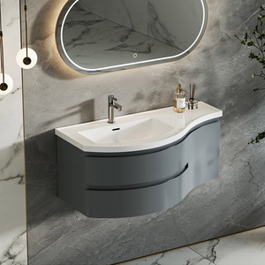 Favorite Odm Small con gabinetes Gabinete moderno Lavabo individual Espejo Baño Vanidad Agencia - Product Image 2