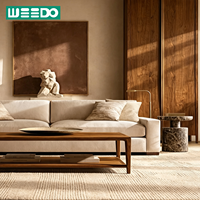 Meubles de salon, canapé en forme de L moderne, structure en bois massif, revêtement en tissu, canapé durable et écologique pour hôtel, villa